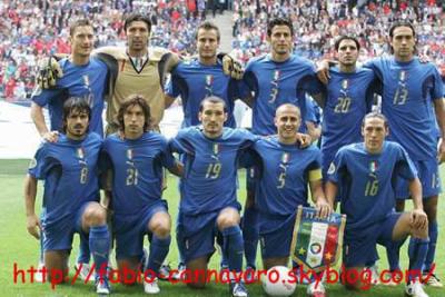 l'equipe championne du monde de 2006
